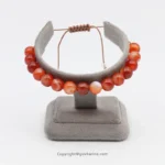 دستبند مهره سنگی عقیق