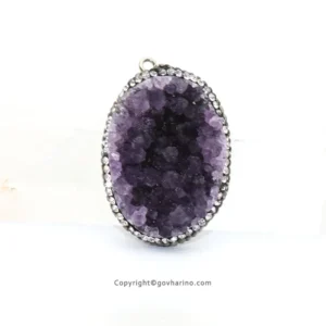 گردنبند سنگ آمیتیست زنانه