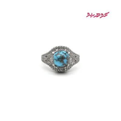 انگشتر فیروزه زنانه نقره کد 335
