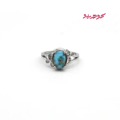 انگشتر فیروزه زنانه نقره کد 340