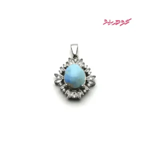 گردنبند فیروزه زنانه نقره کد 417