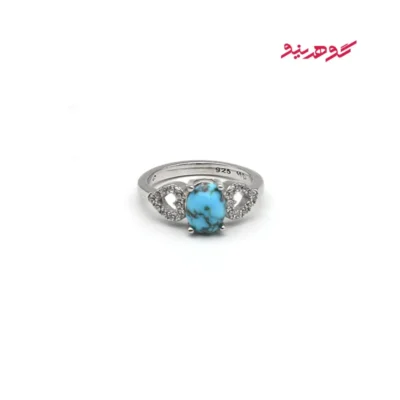 انگشتر فیروزه زنانه نقره کد 347