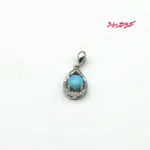 گردنبند فیروزه زنانه نقره کد 410