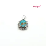 گردنبند فیروزه زنانه نقره کد 412