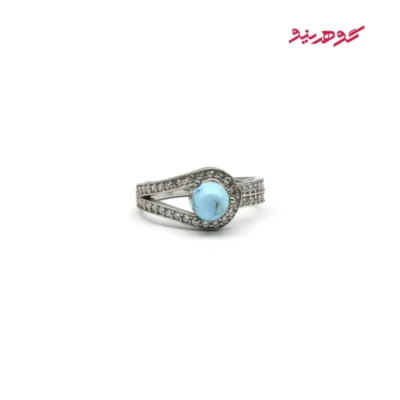 انگشتر فیروزه زنانه نقره کد 464