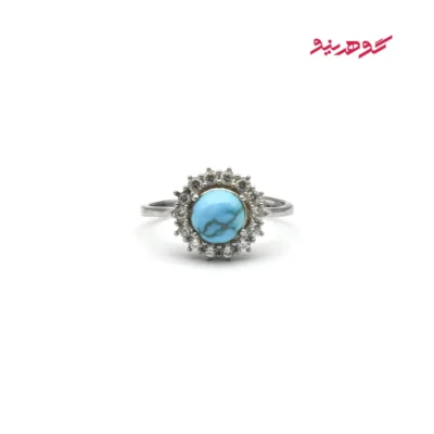 انگشتر فیروزه زنانه نقره کد 465