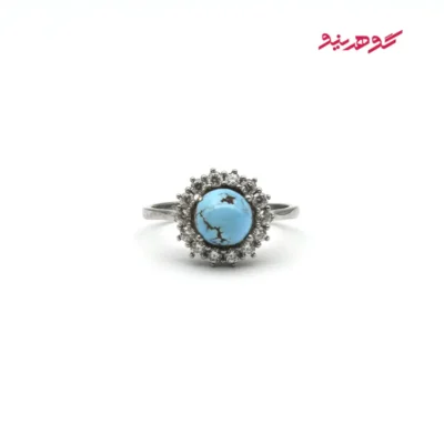 انگشتر فیروزه زنانه نقره کد 466