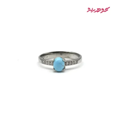 انگشتر فیروزه زنانه نقره کد 469