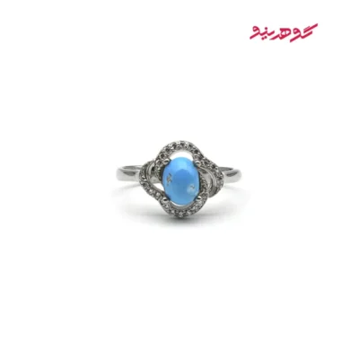 انگشتر فیروزه زنانه نقره کد 472