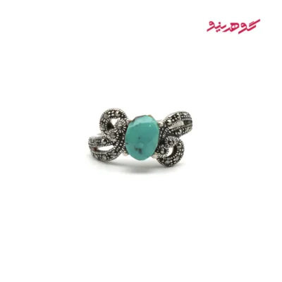 انگشتر فیروزه زنانه نقره کد 439