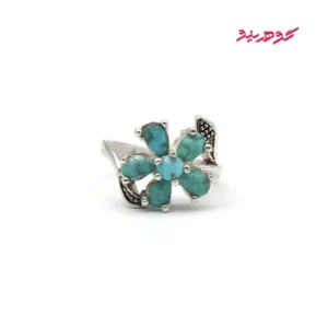انگشتر فیروزه زنانه نقره کد 443