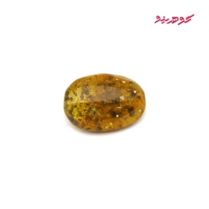 نگین کهربا طبیعی زرد اصل کد 173