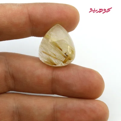 نگین کوارتز روتایل طبیعی کد 180