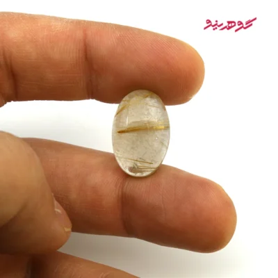 نگین کوارتز روتایل طبیعی کد 182