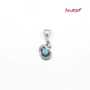 گردنبند فیروزه زنانه نقره کد 502