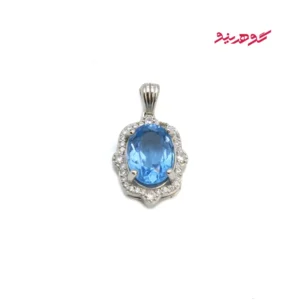 گردنبند توپاز زنانه نقره کد 554