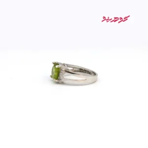 انگشتر زبرجد زنانه نقره کد 529