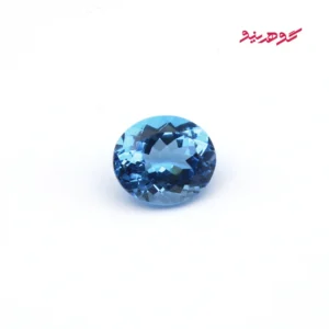نگین توپاز آبی سوئیسی طبیعی کد 268